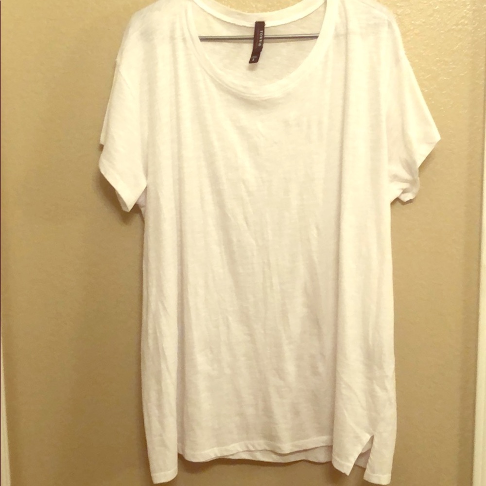 Premium White Relaxed Fit Boyfriend Tee